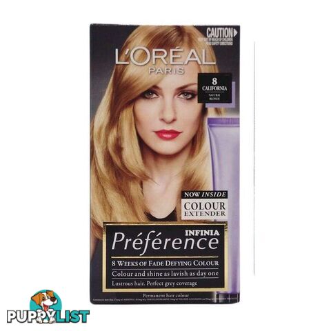 Loreal Paris Preference Hair Colour California Natural Blonde 3Pk - 900089