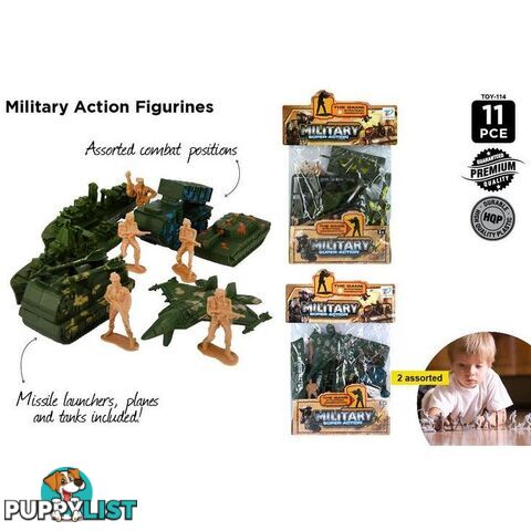 12pce Military Figures Toy - 9315892256437