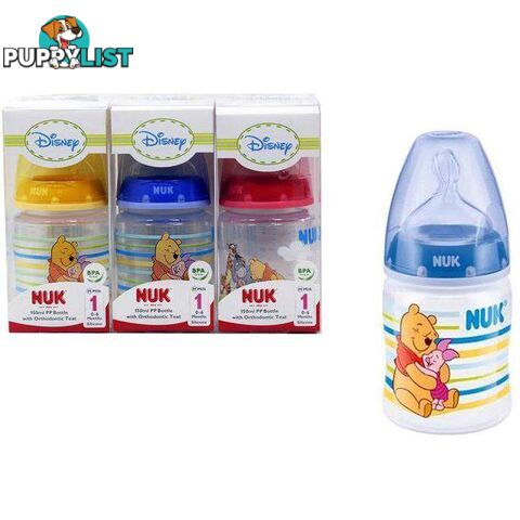 NUK First Choice Disney PP Bottle With Orthodontic Teat Blue - 800232