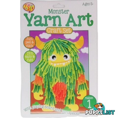 Yarn Art Craft Kit with Playing Board Assorted 4 Designs - 800666