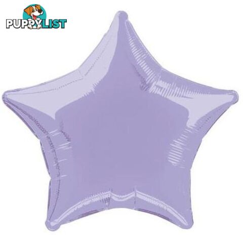 Lavender Star 50cm (20) Foil Balloon Packaged - 011179533145