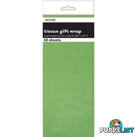 10 Tissue Sheets - Apple Green - 9311965062967