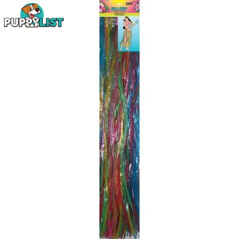 Luau Hula Skirt - Assorted Colours 89cm W x 79cm L 35 x 31 - 9311965192282