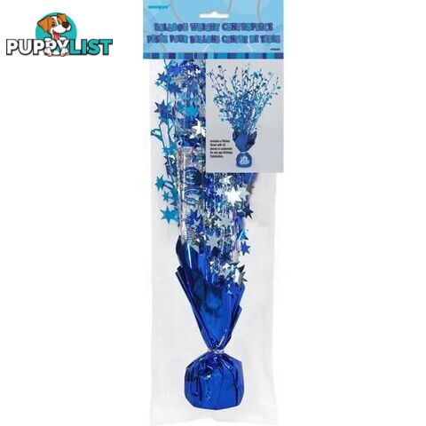 Glitz Blue Foil Balloon Weight And Sticker Sheet - 011179552405