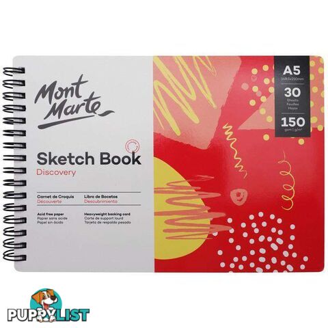 Discovery Sketch Book A5 (5.8 x 8.3in) 30 Sheets 150gsm - 9328577039386