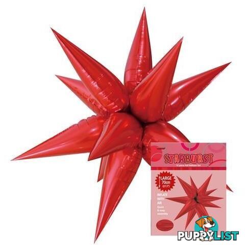 Glitz Starburst Red 70cm (27.5) - 9311965428565