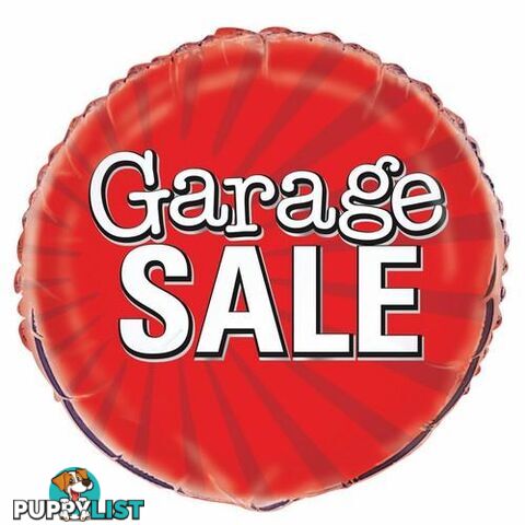 Garage Sale 45cm (18) Foil Balloon Packaged - 011179539529