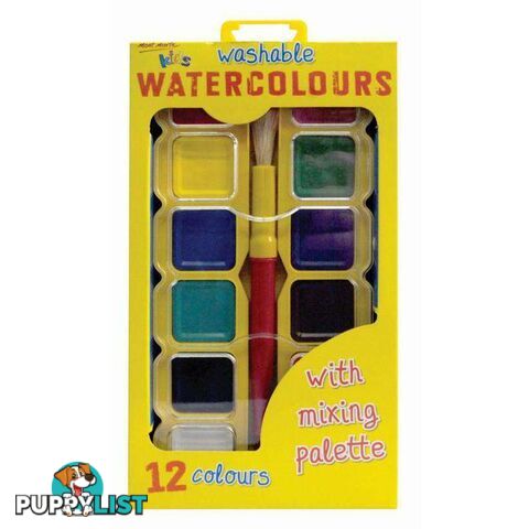 Kids Colour Watercolour Block Set 14pce - 9328577009624