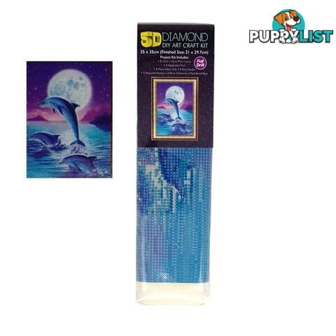 5D Diamond Art Painting Dolphins - 800486