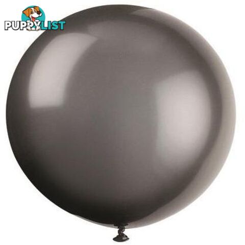 Phantom Black 6 x 91cm (36) Latex Balloons - 011179567287