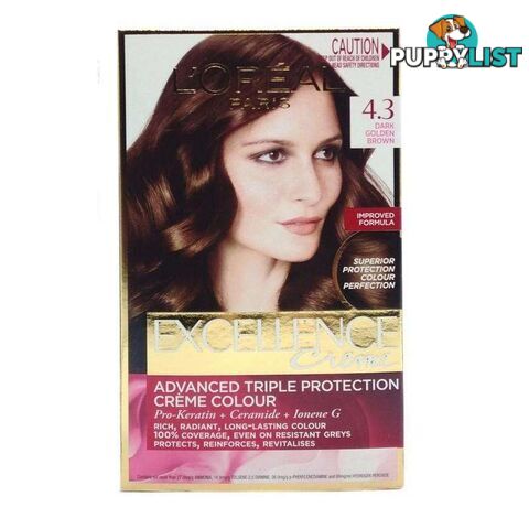 Loreal Creme Hair Colour Dark Golden Brown - 9312825666806