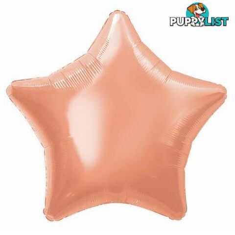 Rose Gold Star 50cm (20) Foil Balloon Packaged - 011179533206