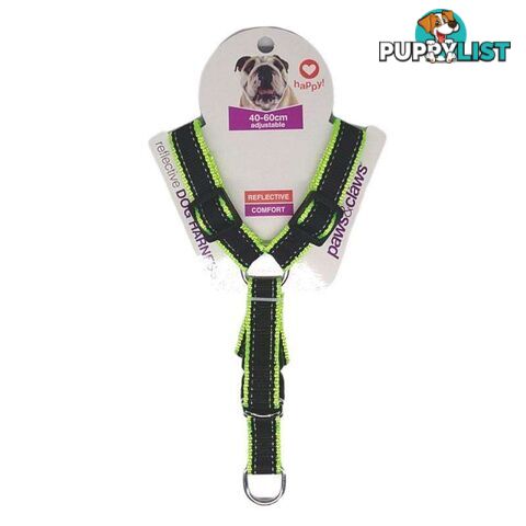 Pet Dog Harness Reflective Edge Yellow 2cmx60cm - 800419