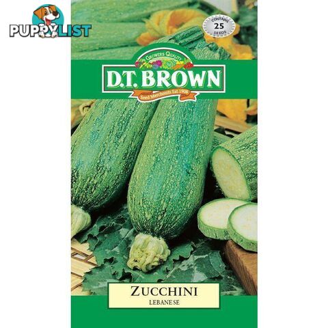 Zucchini Lebanese Seeds - 5030075022497