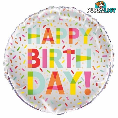 Donut Party 45cm (18) Foil Balloon Packaged - 011179725977