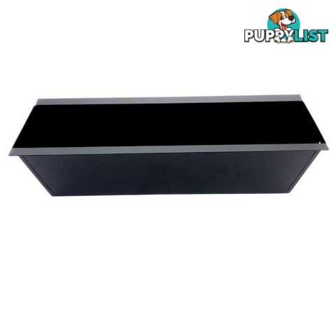 Rectangular Tray Black 13x38.5x10cm High - 800628