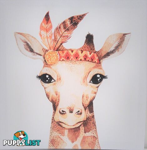 Kids Decor Canvas Prints - 40 x 40cm Giraffe - 800160