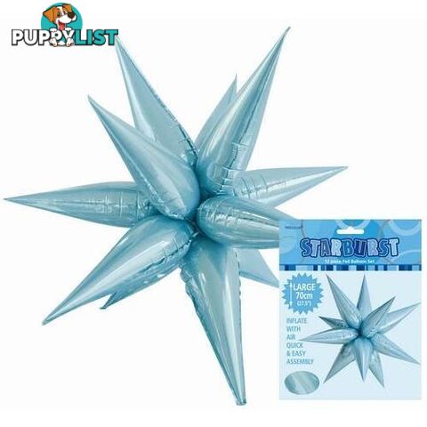 Glitz Starburst Powder Blue 70cm (27.5) - 9311965428749