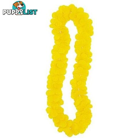 Luau Flower Lei 106cm 42 - Yellow - 011179191376