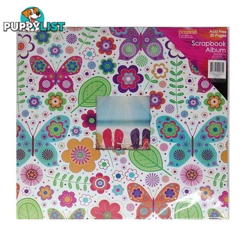 Scrapbook Album Butterflies & Flowers 30x30cm 20 Pages - 800349