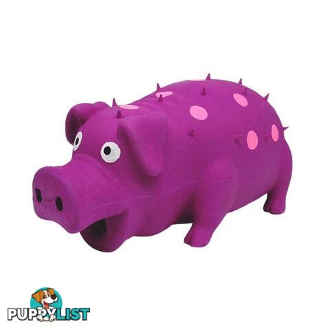 Pet Toy Latex Pig Purple - 800442