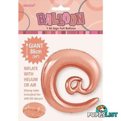 Rose Gold @ Alphabet Foil Balloon 86cm (34) - 9311965429494