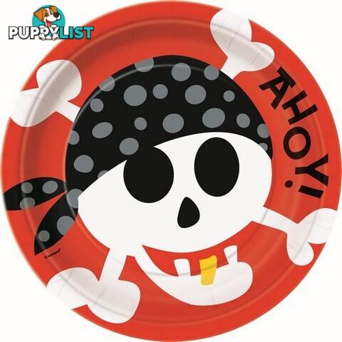 Pirate Fun 8 x 23cm (9) Paper Plates - 011179404957