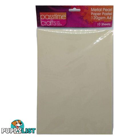 Metal Pearl Paper Pastel 120gsm A4 Cream 10 Pieces - 800308