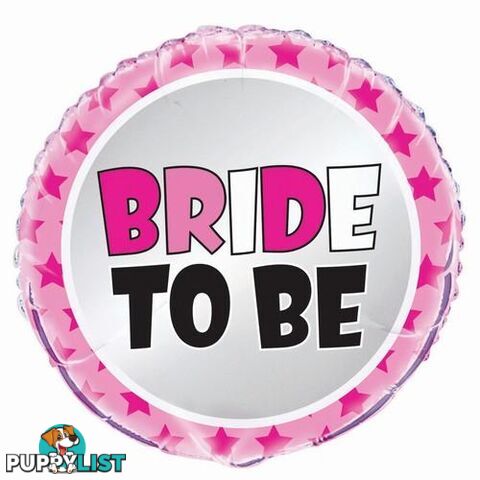 Bride To Be 45cm (18) Foil Balloon Packaged - 011179566716