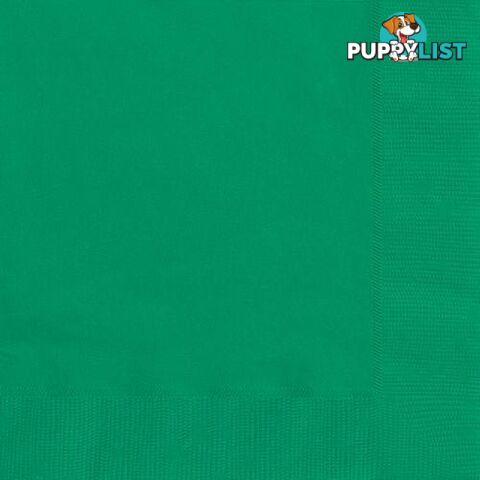 Emerald Green 20 Lunch Napkins - 011179318520