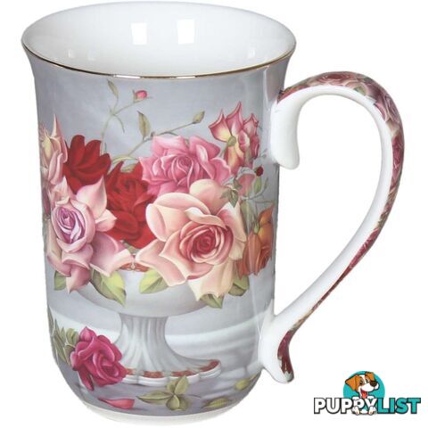 Fine Bone China Rose Bouquet Mug 405cc - 9342816018048