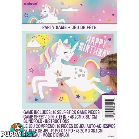 Unicorn Party Blindfold Game - 011179724994