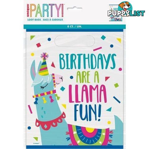 Llama Birthday 8 Loot Bags - 011179732333