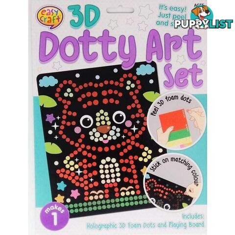 3D Dotty Art Set Assorted 6 Designs - 800674