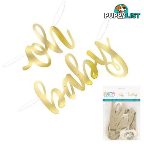 Oh Baby 2 Piece Oh Baby Foil Script Banner 853cm 28 - 011179734085