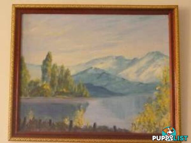 Original oil by S.C. Kerr, NZ scene **NOW 20% OFF***