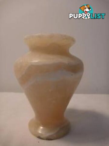 Alabaster stone vase.