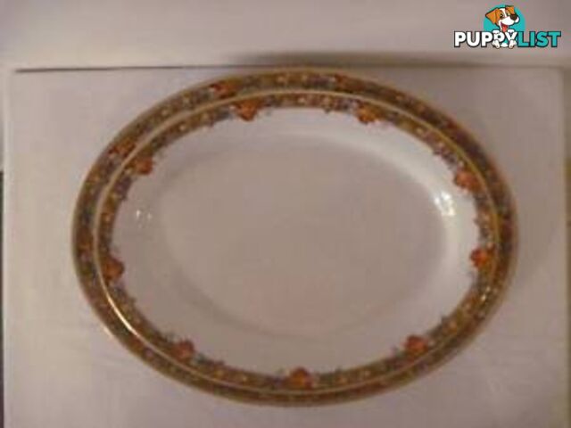 Pair of large Grimwade meat platters