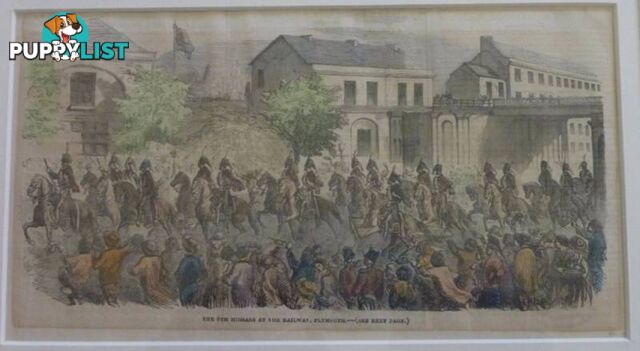 A Double Glassed Hand Coloured Original Print 1854**NOW 20% OFF**