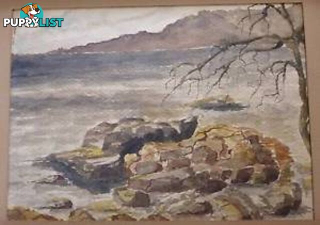 Rocky beach original watercolour. **NOW 20% OFF***