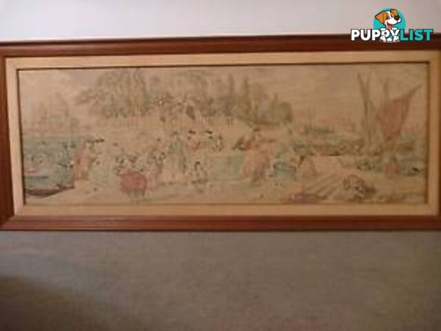 Huge framed Tapestry. Venetian Scene **PRICE REDUCED**