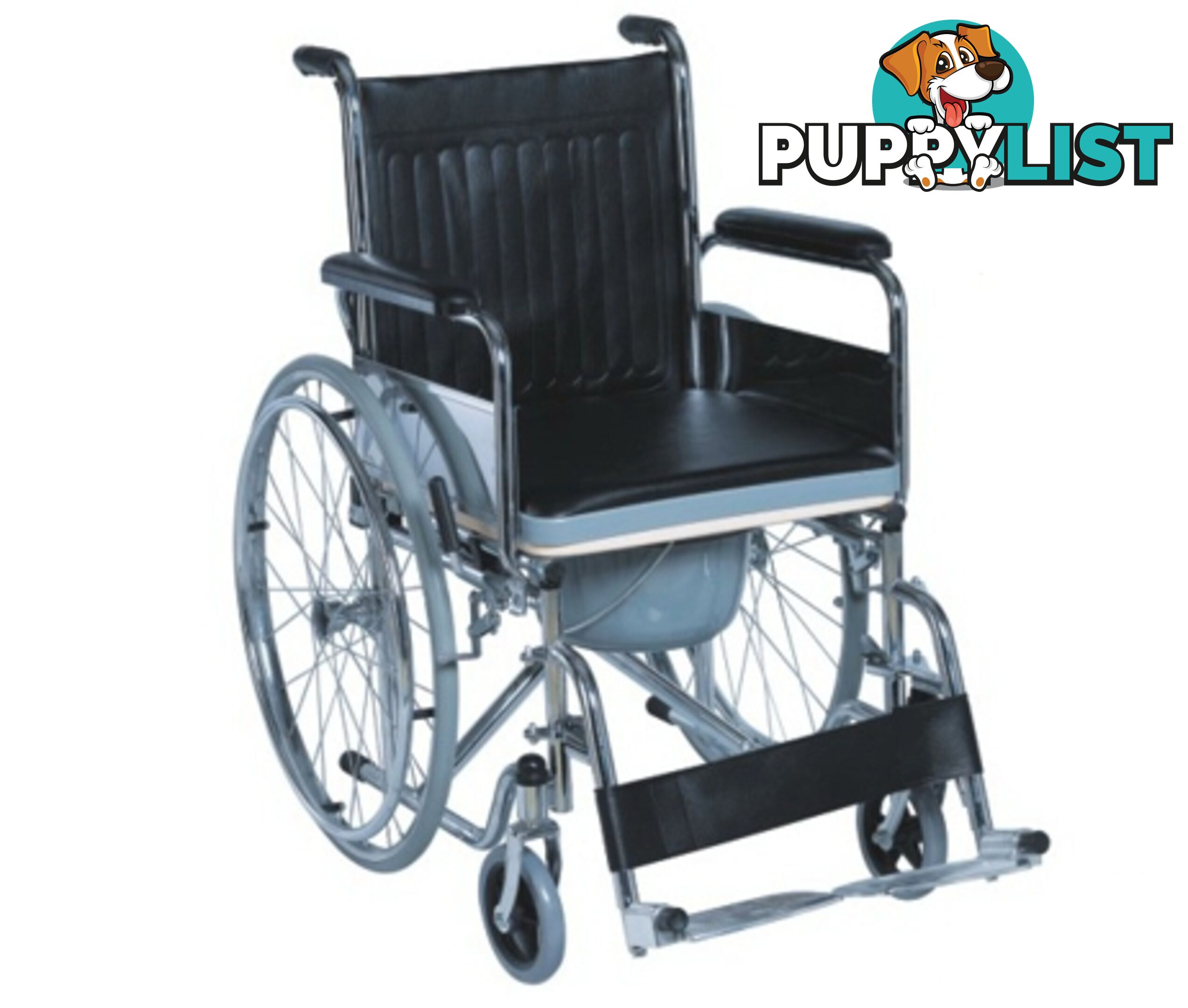 Commode Wheelchair Foldable