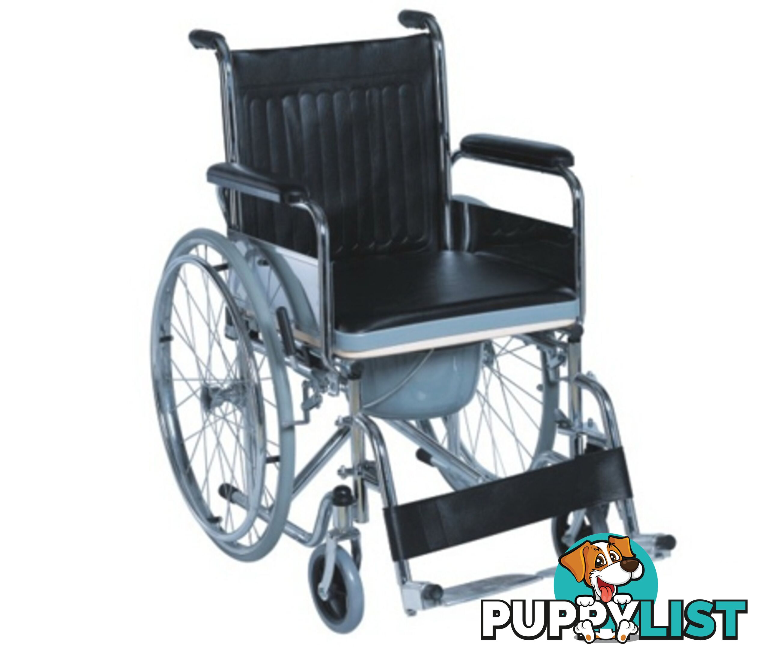 Commode Wheelchair Foldable