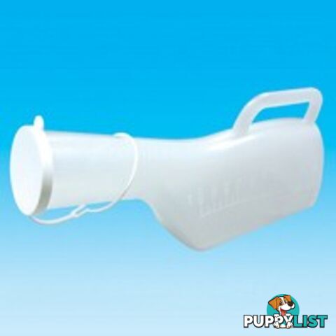 URINAL WITH LID MALE HOMECRAFT