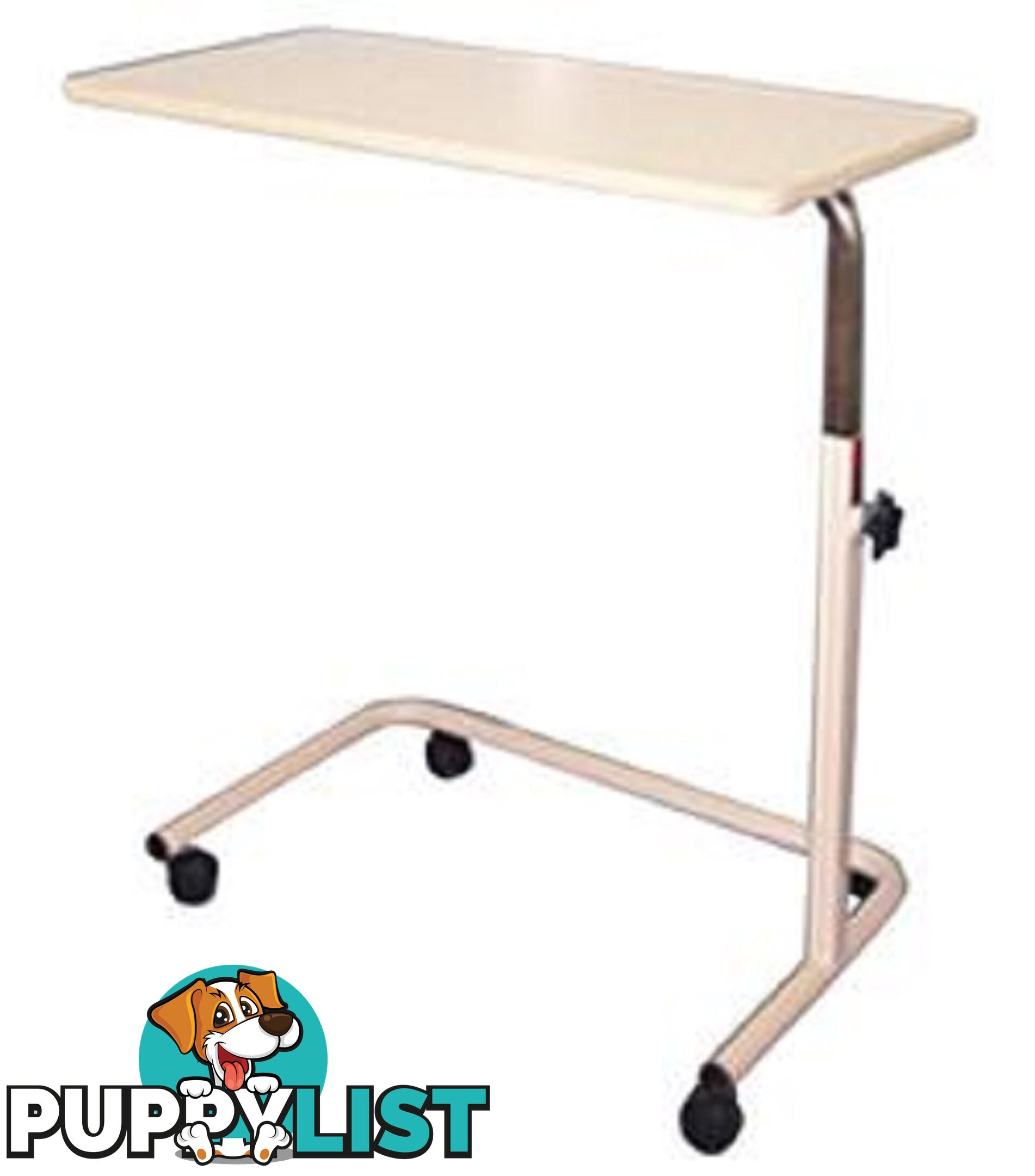 Over bed table spring adjust patterson