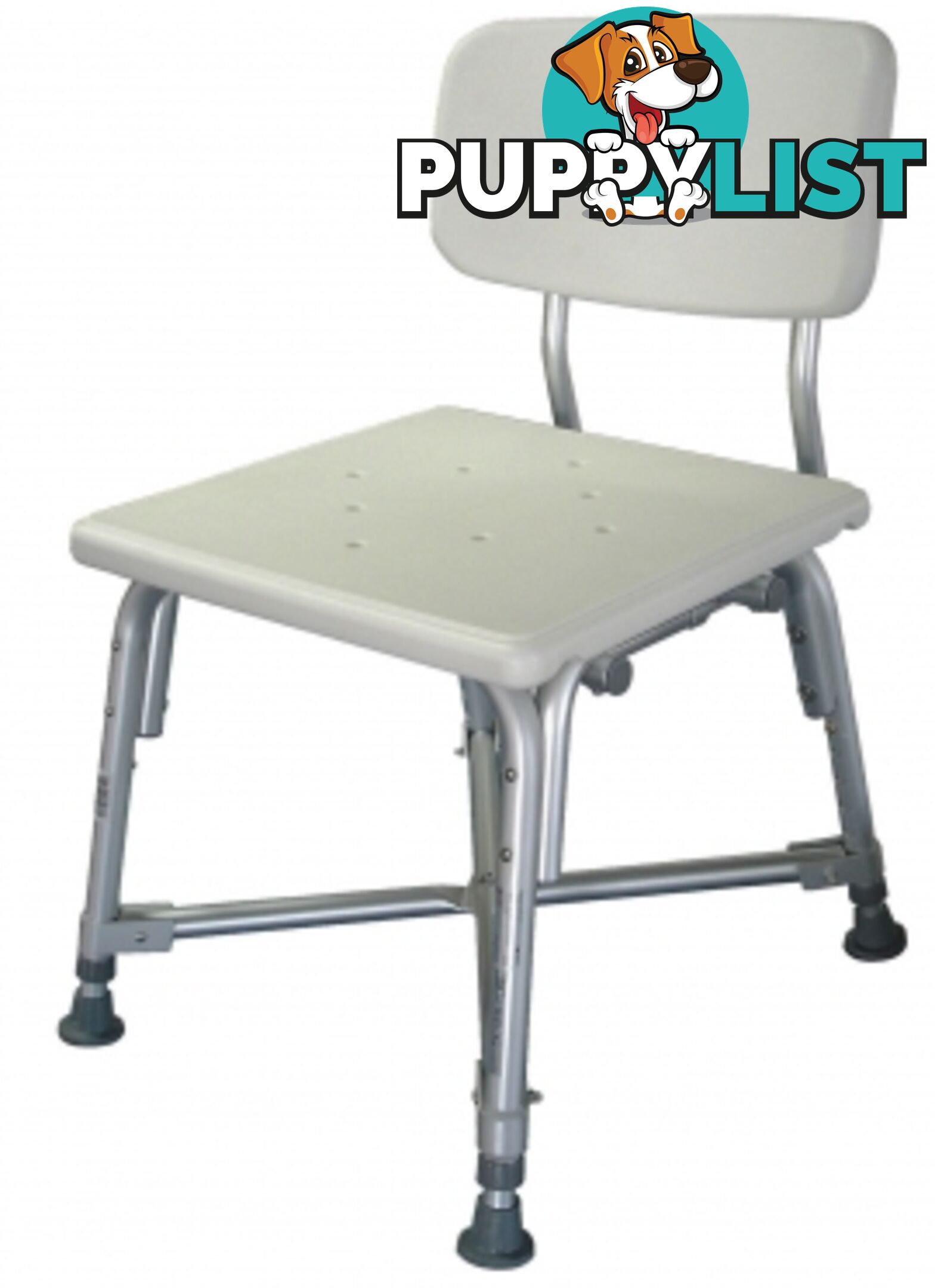 SHOWER STOOL WITH BACK BARIATRIC