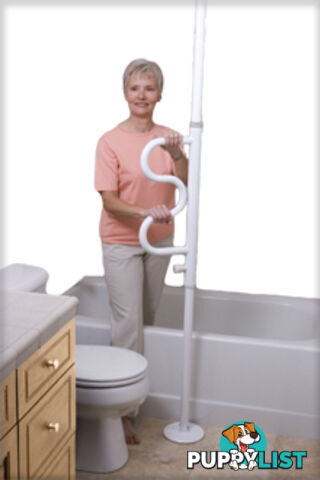 SECURITY POLE WITH GRAB BAR