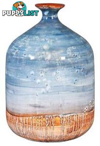 Cylinder Bud Vase: Dotted Twilight To Apricot Strata