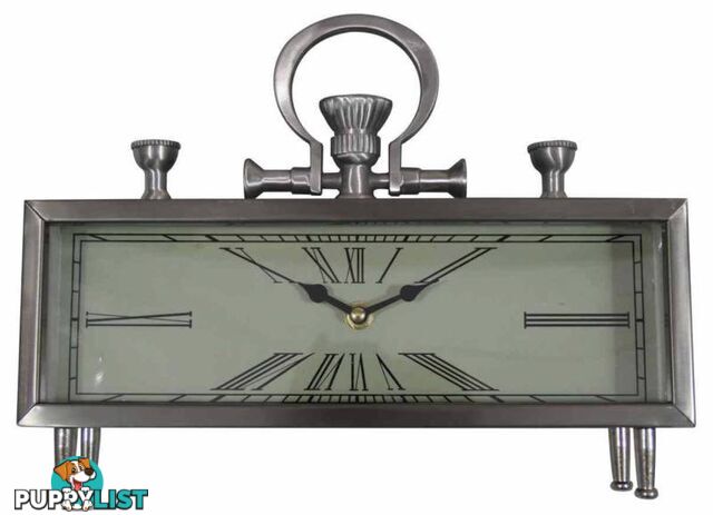 Silver Table/Mantel Rectangle Clock: www.trojanhomeware.com.au