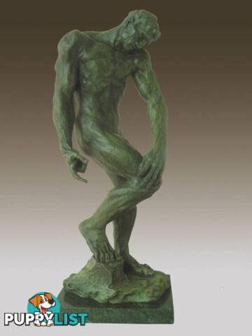 Ancient Bronze Sculpture Of Nude Man